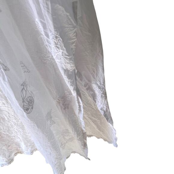 Johnny Was Palm Georgia White Embroidered Eyelet Kimono One Size - Picture 11 of 12